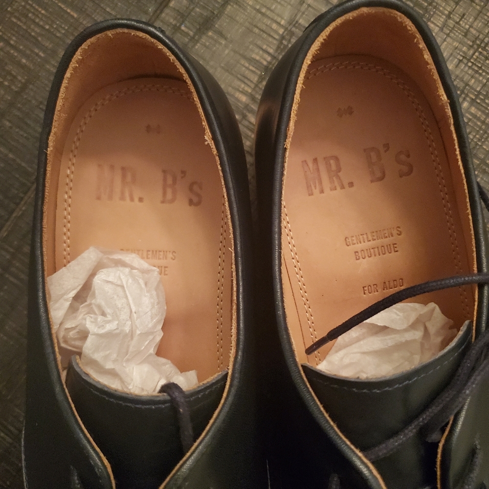 Mr B's navy blue lace dress shoe - Picture 5 of 5